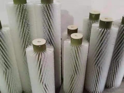 定制无动力滚刷清扫器被动滚刷机水泥厂皮带机图2