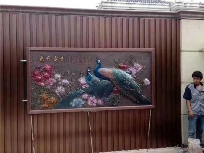 大型浮雕纯铸铜 供应定做手工景观 家装建材图3