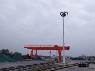 厂区操场升降式高杆灯高速路LED灯大瓦 安防照明可定制图2